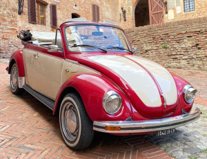 VW MAGGIOLONE CABRIOLET -CLASSIC CAR RENTAL-HIRE -TUSCANY – FLORENCE – SIENA PISA CHIANTI